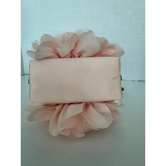 JEWEL BADGLEY MISCHKA Floral Evening Clutch Purse Blush Pink Gold Chain NWT - Picture 6 of 14